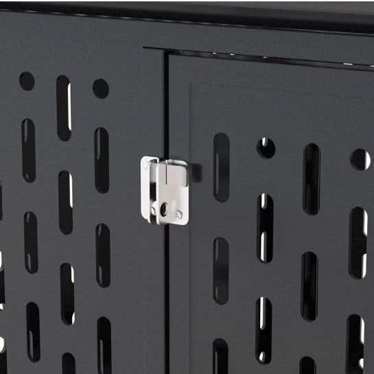 Heavy Duty Dog Crate 45 Inch Indestructible Pet Dog Cage Crate Kennel With Roof Top 2 Doors Removable Trays
