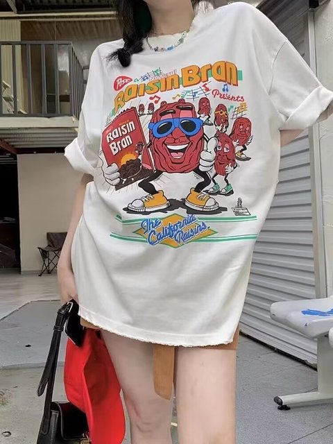 Oversized Graphic T-shirt for Women - Summer 2024 Design