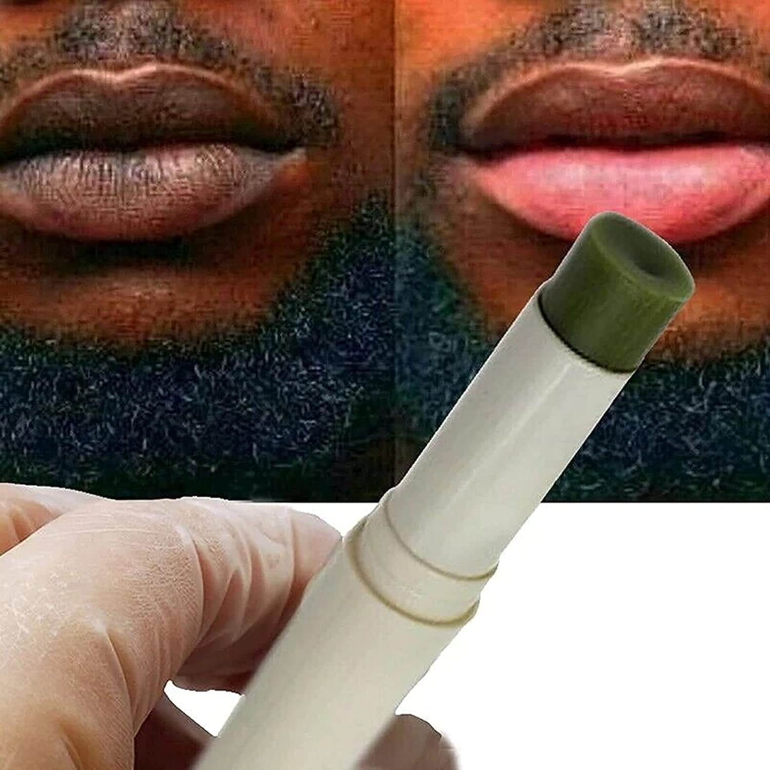 2PCS Natural Plant Lip Balm for Dark LipsExfoliating Lip Scrub Moisturizing Lip Hyaluronic Acid Exfoliating Dead Skin Lip Balm for Smokers Restore Natural Lip Complexion (Green)