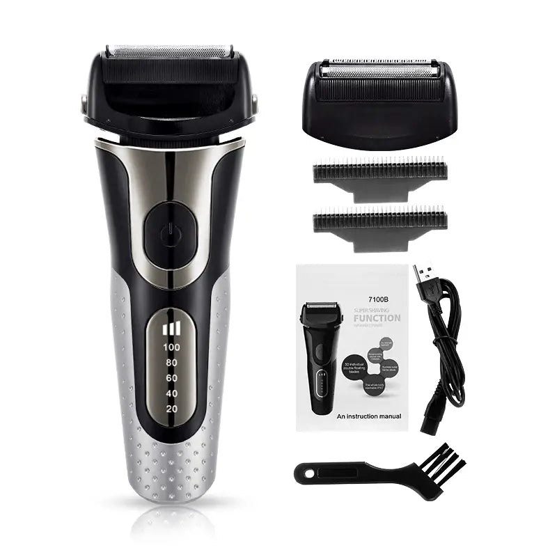 Large Electric Shaver and Beard Trimmer for Men