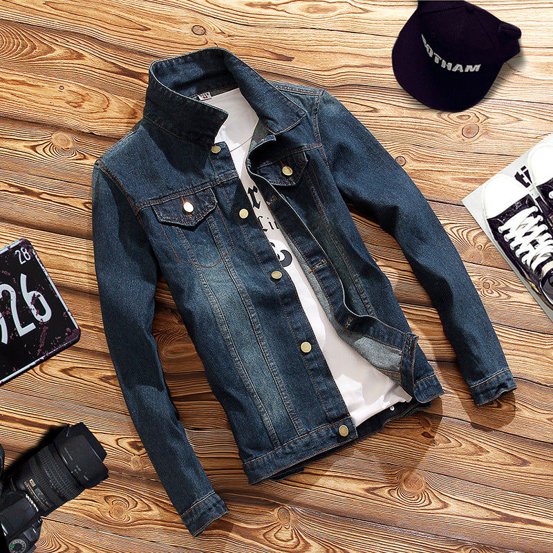 2020 Men's Slim Fit Denim Jacket for Fall Fashion