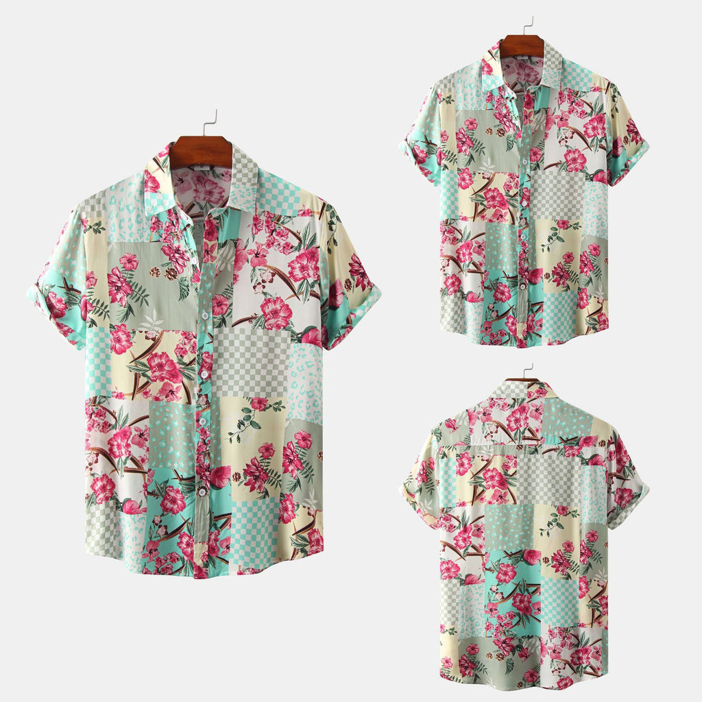 Men's Floral Short Sleeve Shirt - Summer 2022 Collection