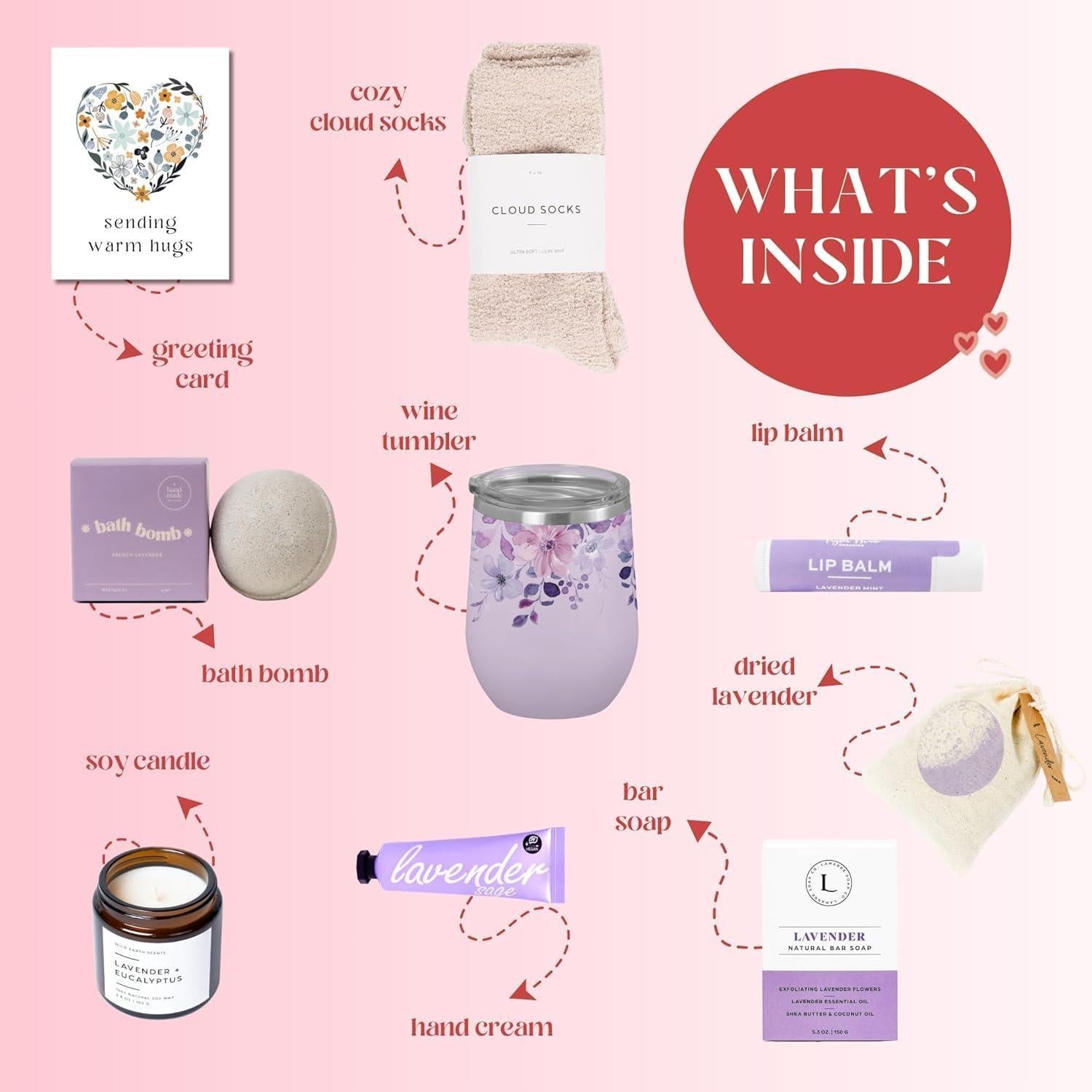 Unboxme Lavender Spa Gift Set | Relaxation Gift for Women