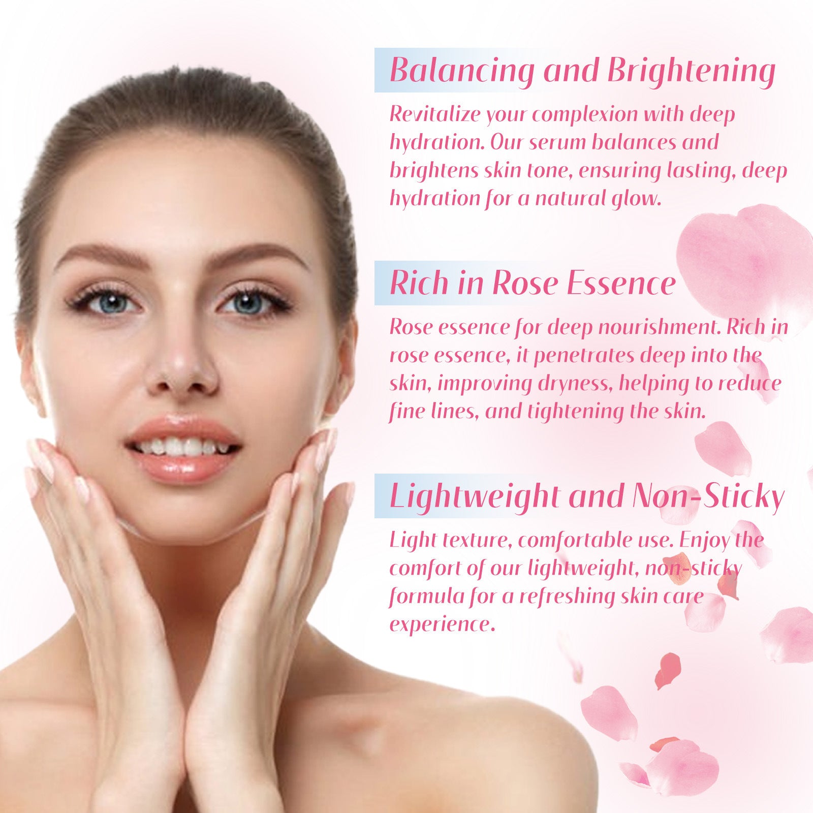 Hoygi Rose Hydrating Essence with Aloe Vera for Skin