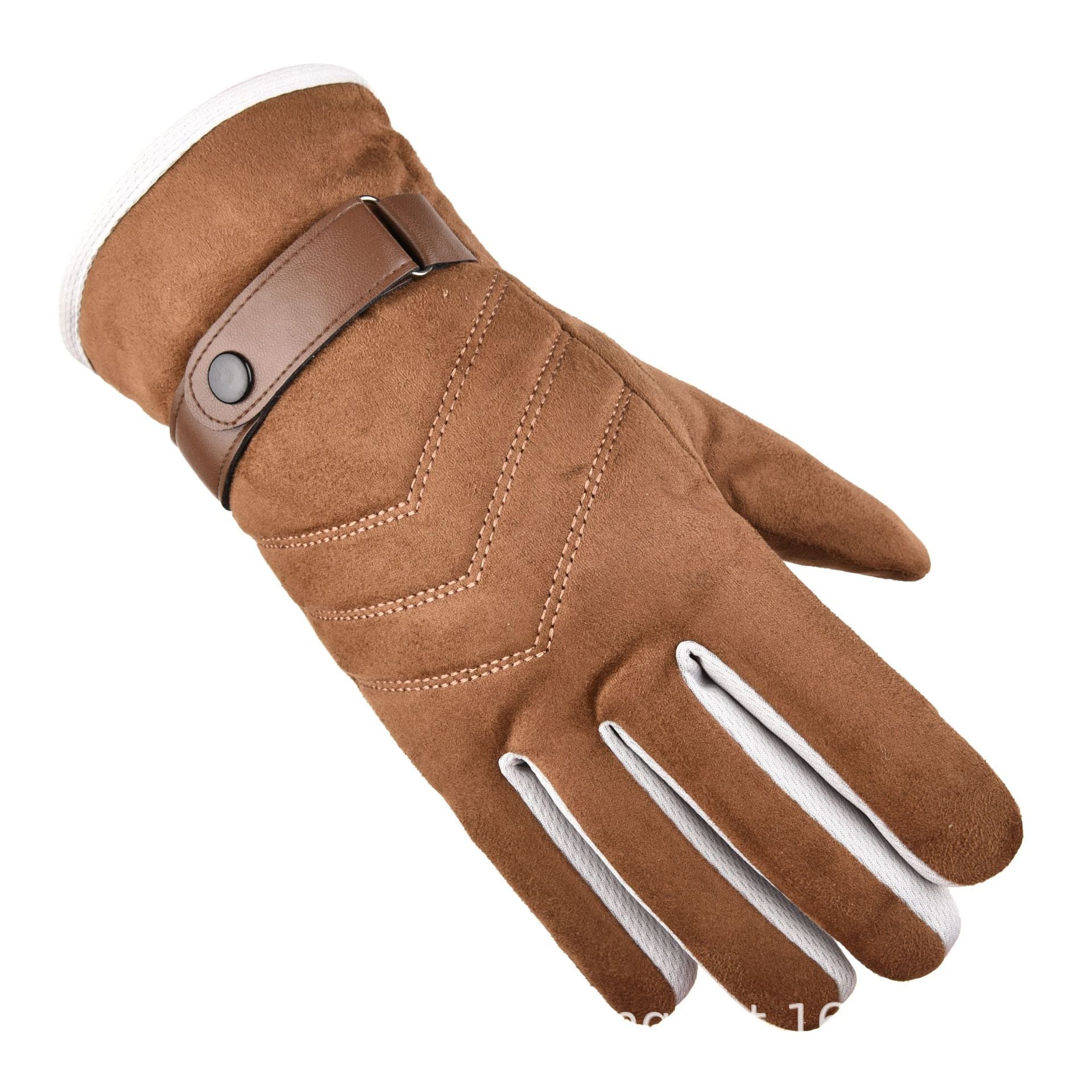 Thick Winter Suede Cotton Gloves for Outdoor Riding