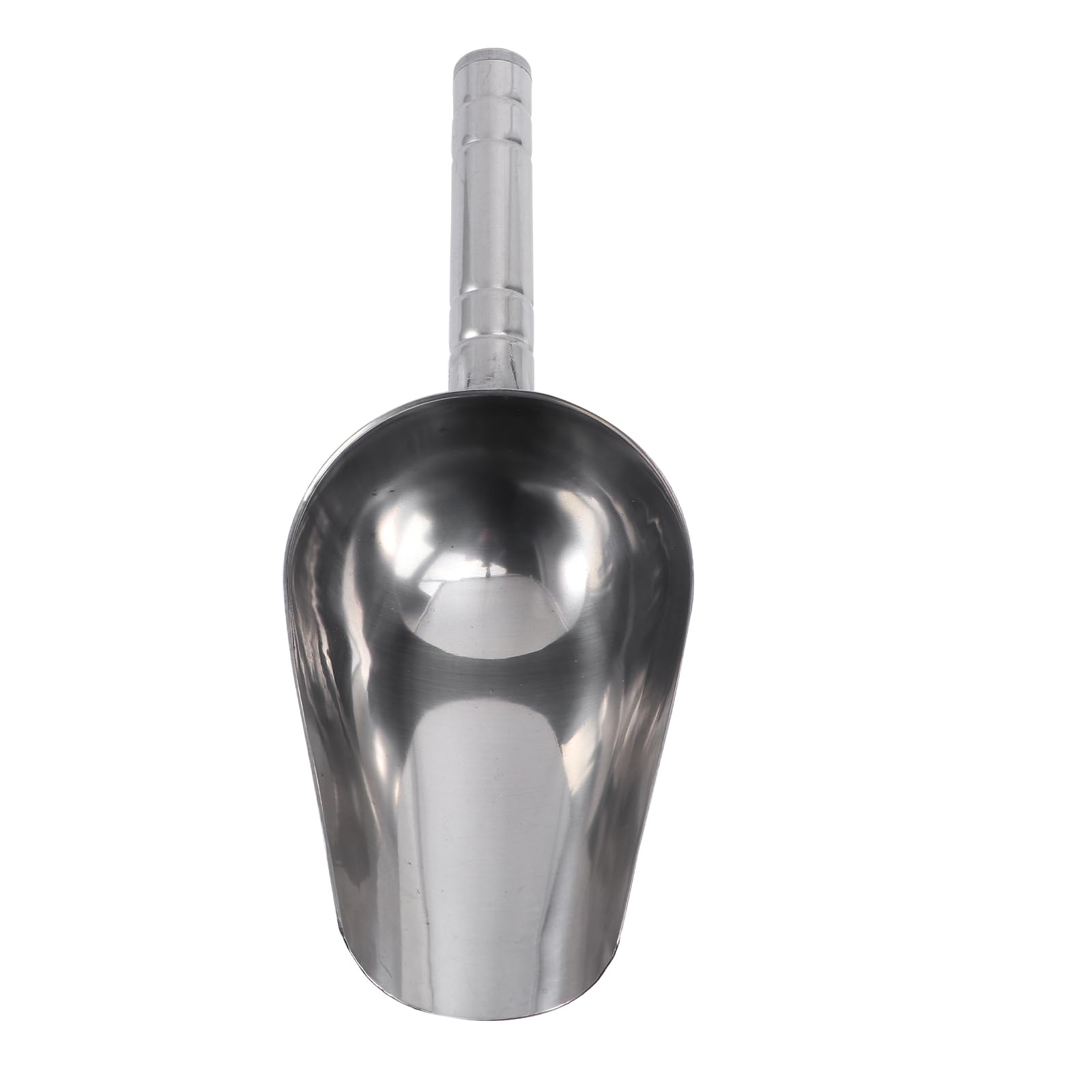 POPETPOP Dog Food Scooper Stainless Steel Scoops for Dry Goods ice Scooper for ice Maker Dog Food Measuring Cup Dog Food Scoop 2 Cup cat Food Scoop pet ice Spoon Feed The cat Metal