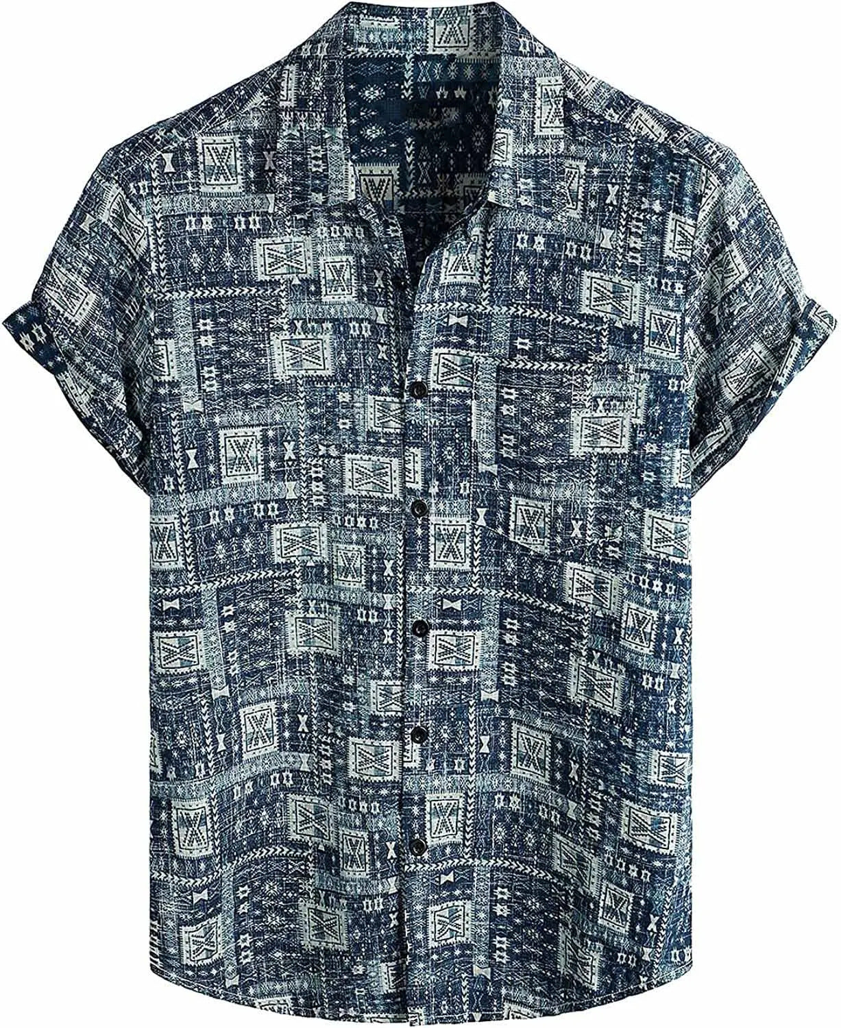 Men's Tropical Hawaiian Short Sleeve Shirt