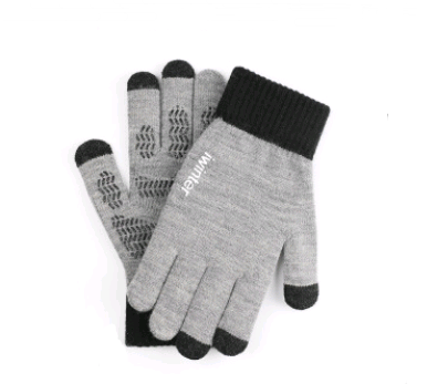 Men's Touchscreen Winter Gloves, Warm Knitted Outdoor Gloves