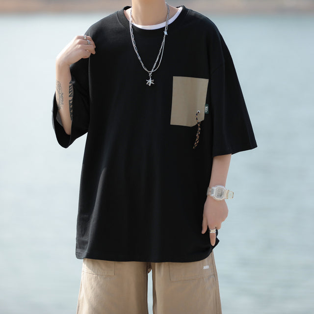 Men's Casual Loose Fit Summer Short-Sleeved T-Shirt