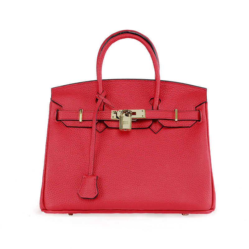 Sac platine en cuir de vachette première couche pour femme