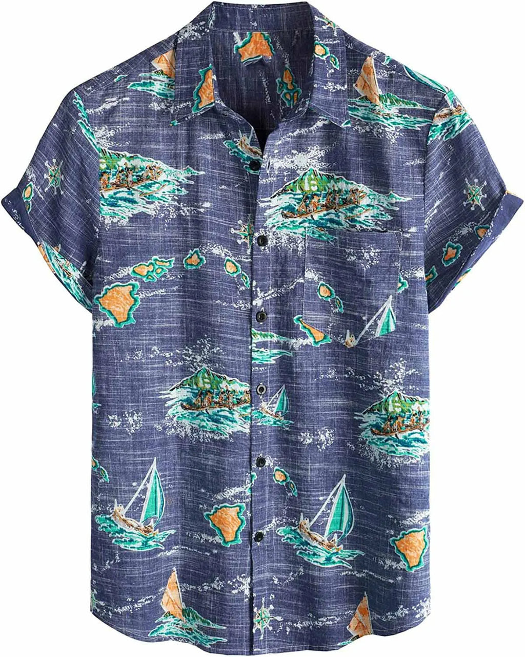 Men's Tropical Hawaiian Short Sleeve Shirt