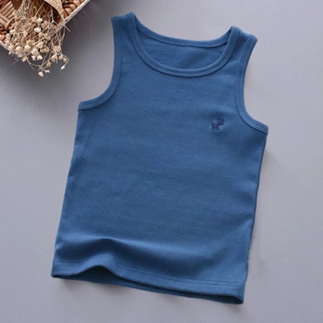 Girls' Graphic Cotton T-Shirt Summer Sleeveless Top