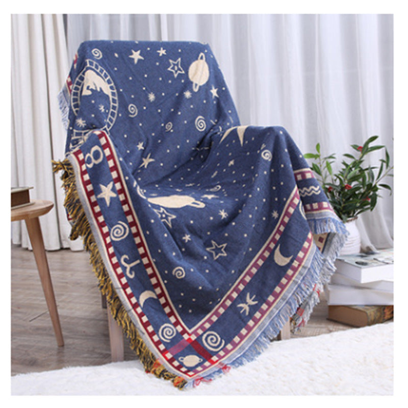 Dulcis European Style Sofa Blanket - Thick Double-Sided