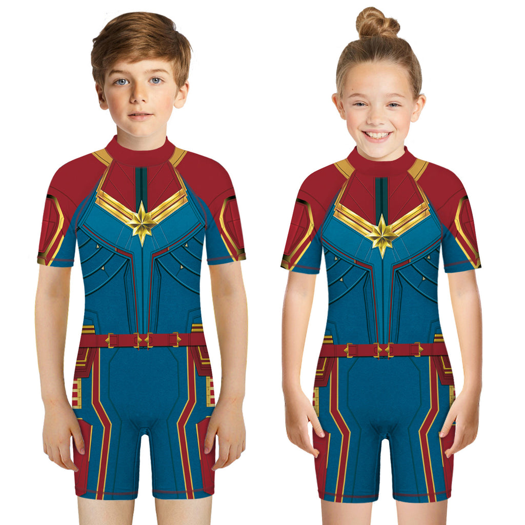 Children's Dazzling Hero Print Swimsuit (One-Piece)