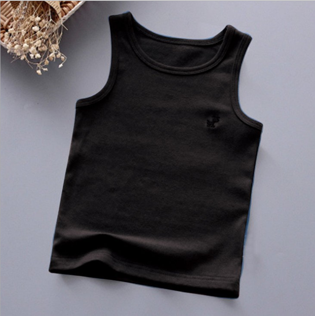 Girls' Graphic Cotton T-Shirt Summer Sleeveless Top