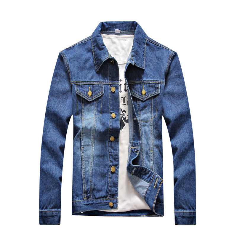 2020 Men's Slim Fit Denim Jacket for Fall Fashion