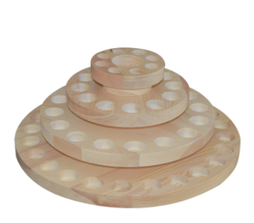 Wooden Essential Oil Box with Rotating Display Stand