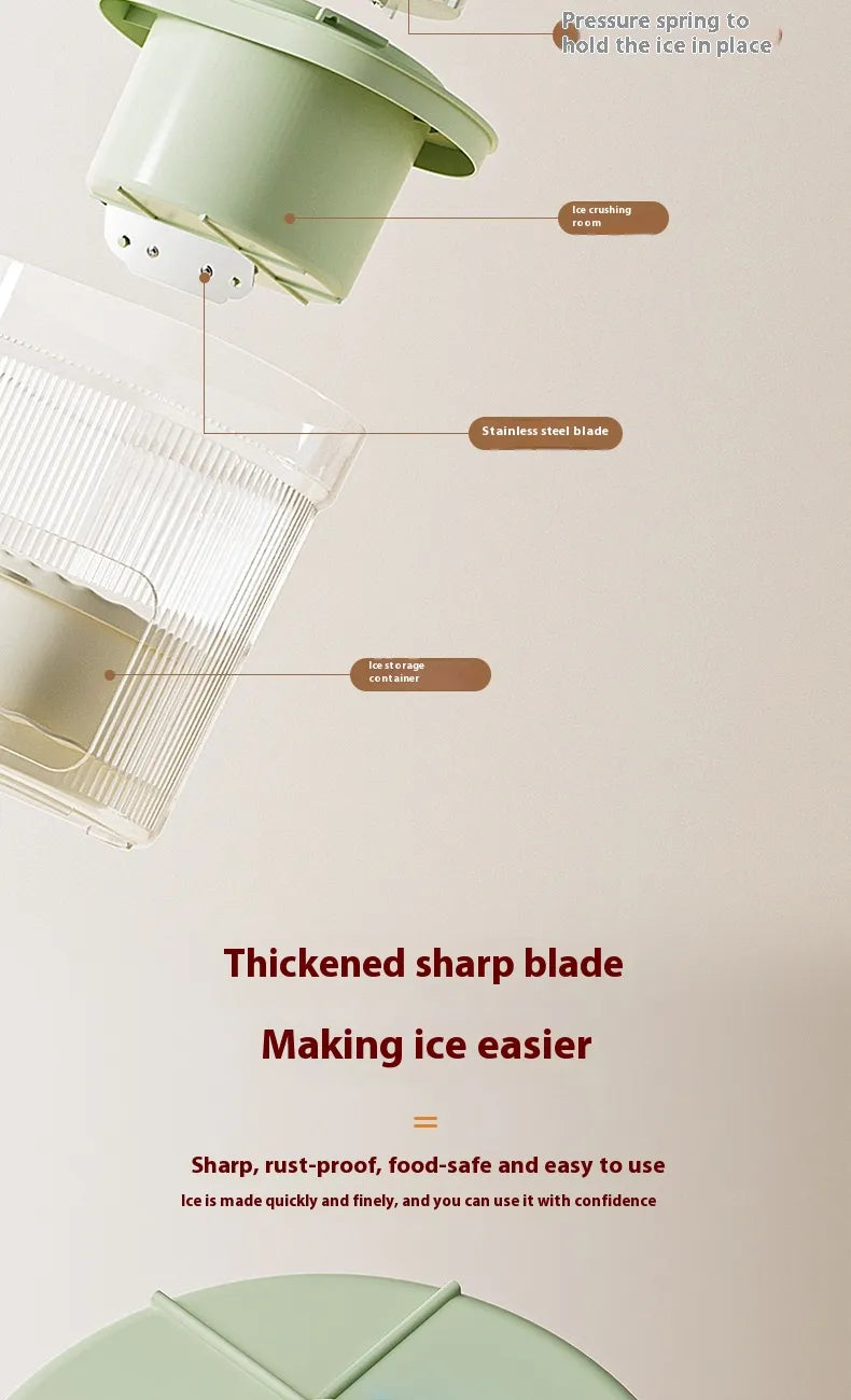 Manual Household Ice Crusher & Slush Maker