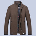 Men's Thick Slim Fit Jacket with Stand Collar