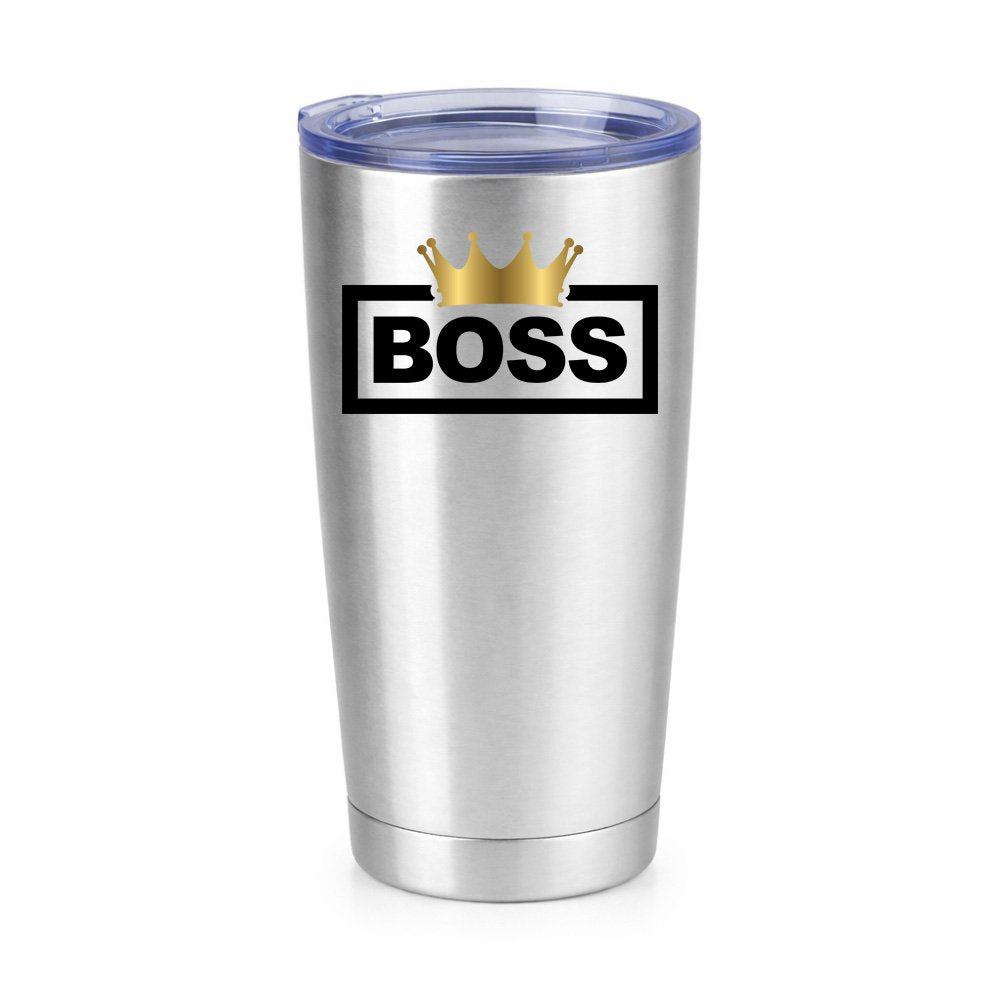 Boss Crown 20oz Insulated Vacuum Sealed Tumbler