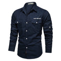 Polo tactique homme - Chemise à manches longues tactique noire - Polo de police homme - T-shirt tactique homme - Chemises à manches longues homme - Polo