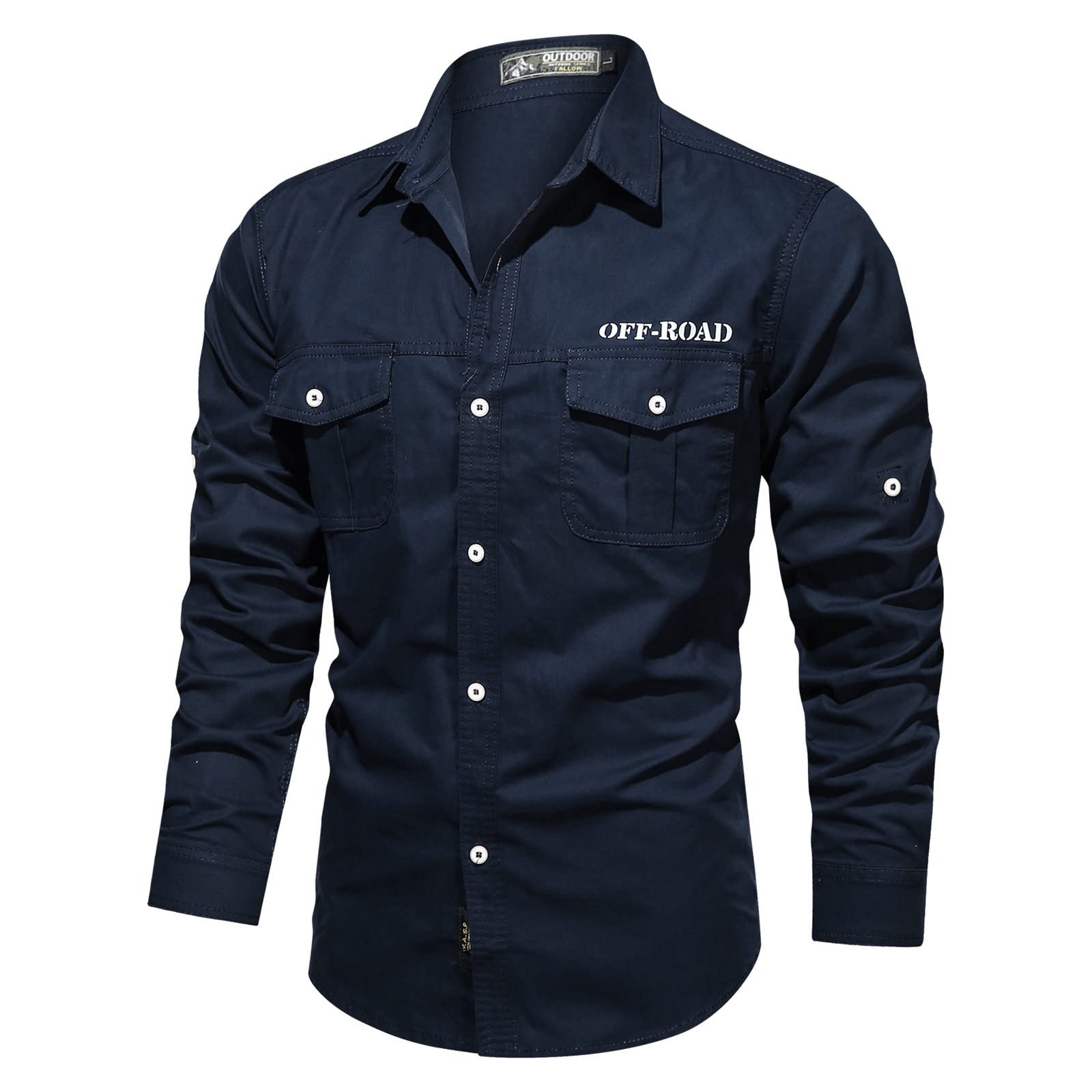 Polo tactique homme - Chemise à manches longues tactique noire - Polo de police homme - T-shirt tactique homme - Chemises à manches longues homme - Polo