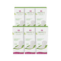 Organyc - 100% Certified Organic Cotton Flat Panty Liner - Everyday Sanitary Pad Free from Wood Pulp Perfumes SAP and Chemicals Maxi Flow 120 Count(6 Pack Maxi Flow)