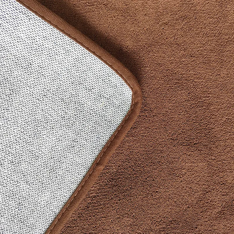 Brown Minimalist Rug for Living Room and Bedroom