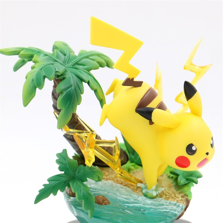 Pokémon Pikachu, Charmander, Bulbasaur, and Squirtle Figures