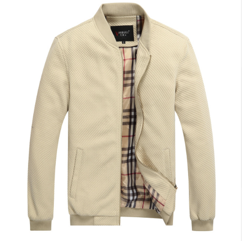 2020 Fall Men's Baseball Collar Jacket - Slim Fit