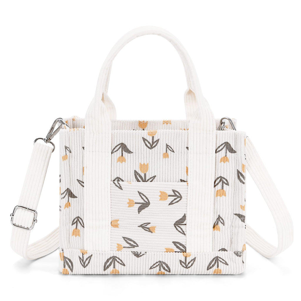 Sac fourre-tout en velours côtelé, petit sac à bandoulière pour femme, sac à main avec fermeture éclair, sac bandoulière décontracté