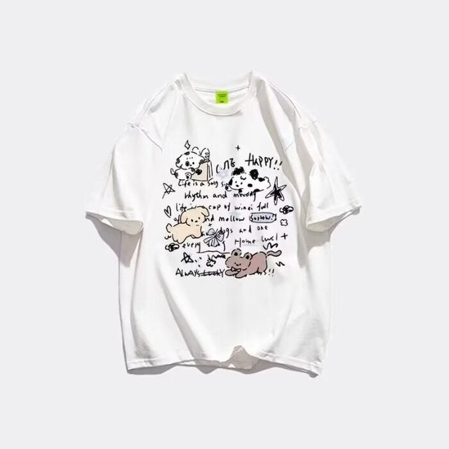 Oversized Graphic T-shirt for Women - Summer 2024 Design