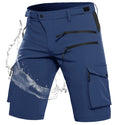 Wespornow Mens-Hiking-Shorts Tactical Shorts Lightweight-Quick-Dry-Outdoor-Cargo-Casual-Shorts for Hiking Cycling (Indigo Small)