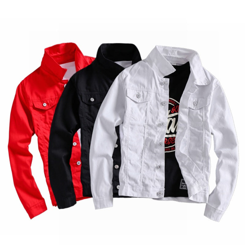Men's Spring 2019 Slim Fit Casual Denim Jacket