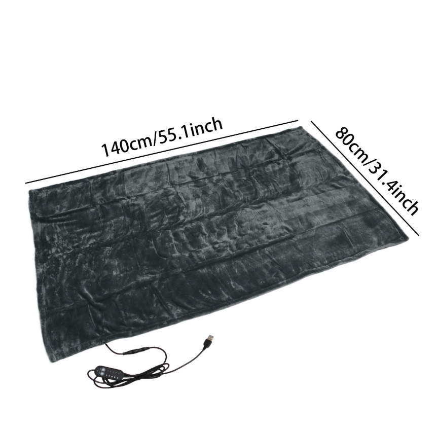 Couverture chauffante électrique USB