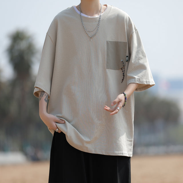 Men's Casual Loose Fit Summer Short-Sleeved T-Shirt
