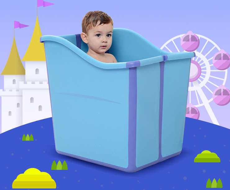 Large Foldable Baby Bath Tub for Kids