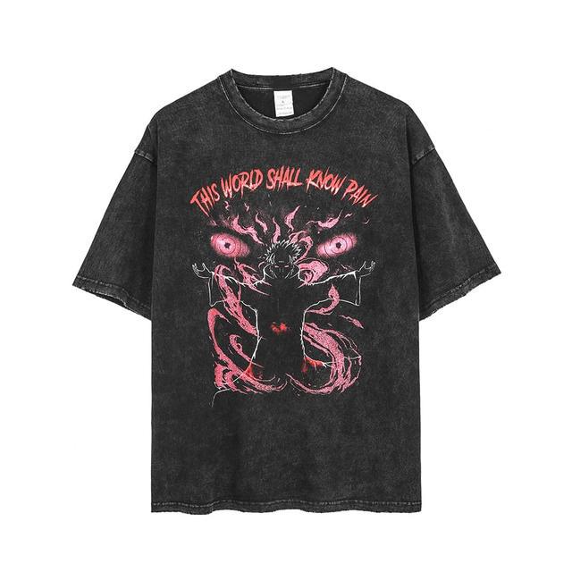 Retro Skull Graphic Cotton T-Shirt for Men