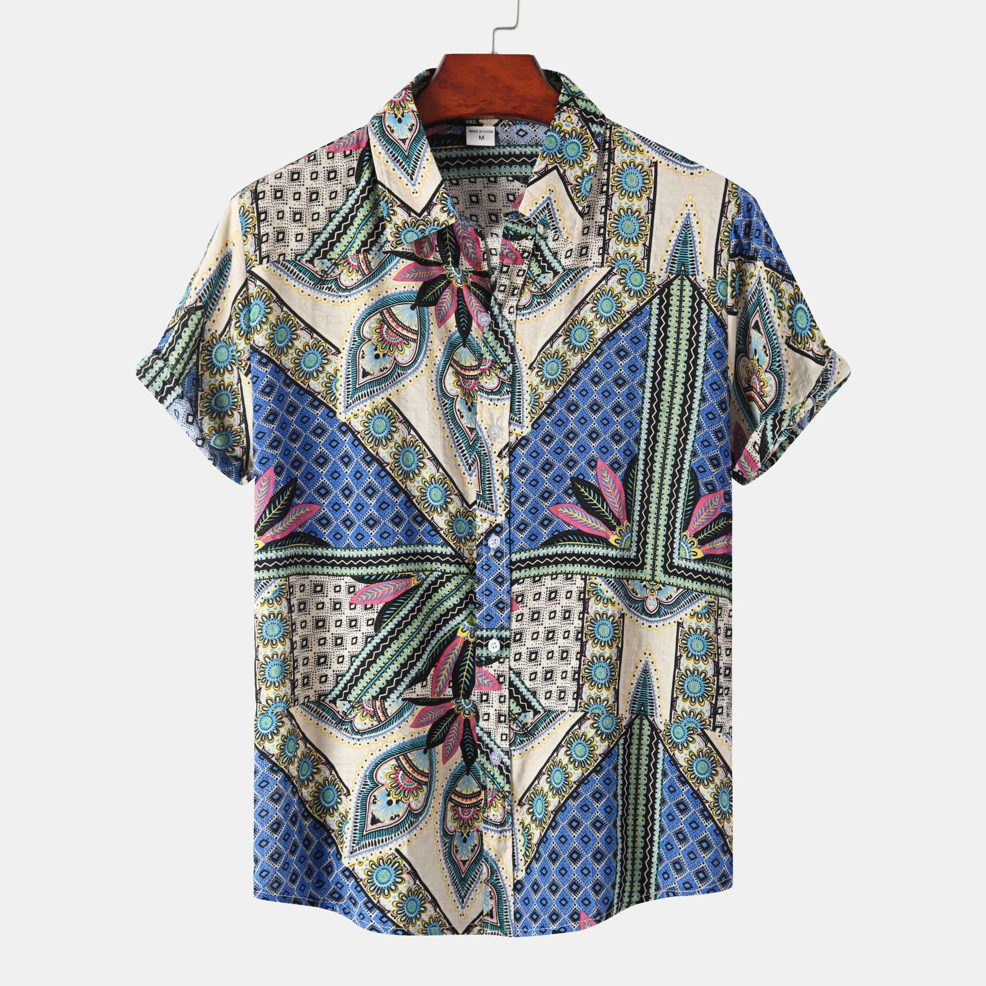 Men's Floral Short Sleeve Shirt - Summer 2022 Style