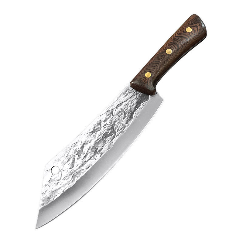 Forged Hammered Multi-Use Butcher Knife in Stainless Steel