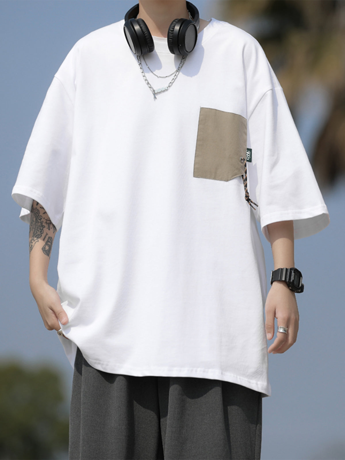 Men's Casual Loose Fit Summer Short-Sleeved T-Shirt