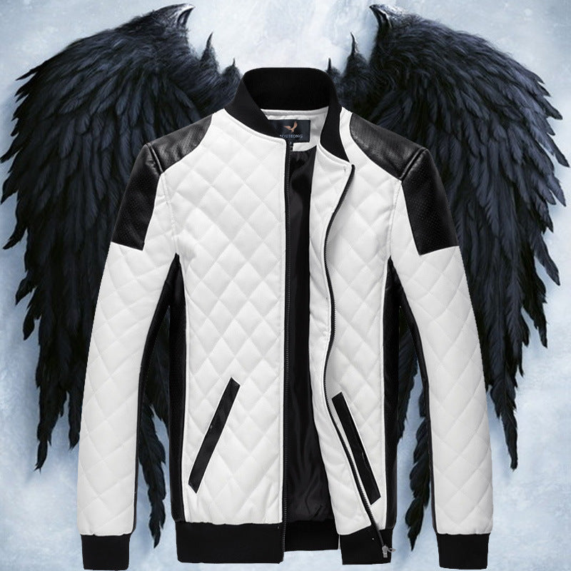 Men's Slim Fit Urban Motorcycle Leather Jacket