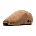 Mens Newsboy Cap Flat Ivy Gatsby Hat Adjustable Cabbie Cap for Women Khaki