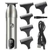 Rechargeable Waterproof Men's Hair and Beard Clipper