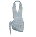V-Neck Halter Dress