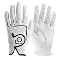 FINGER TEN Golf Gloves Men Left Right Hand Handed Golfer Cabretta Leather 1 Pack Mens Golf Glove Non Slip All Weather Grip (Natural-1 Pack XX-Large Left)
