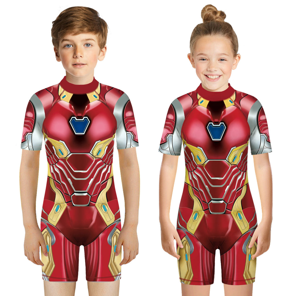 Children's Dazzling Hero Print Swimsuit (One-Piece)