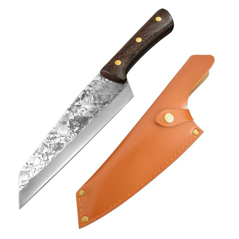 Forged Hammered Multi-Use Butcher Knife in Stainless Steel