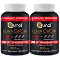 Qunol CoQ10 100mg Softgels Ultra CoQ10 100mg 3x Better Absorption Antioxidant for Heart Health & Energy Production Coenzyme Q10 Vitamins and Supplements 4 Month Supply 60 Count (Pack of 2)