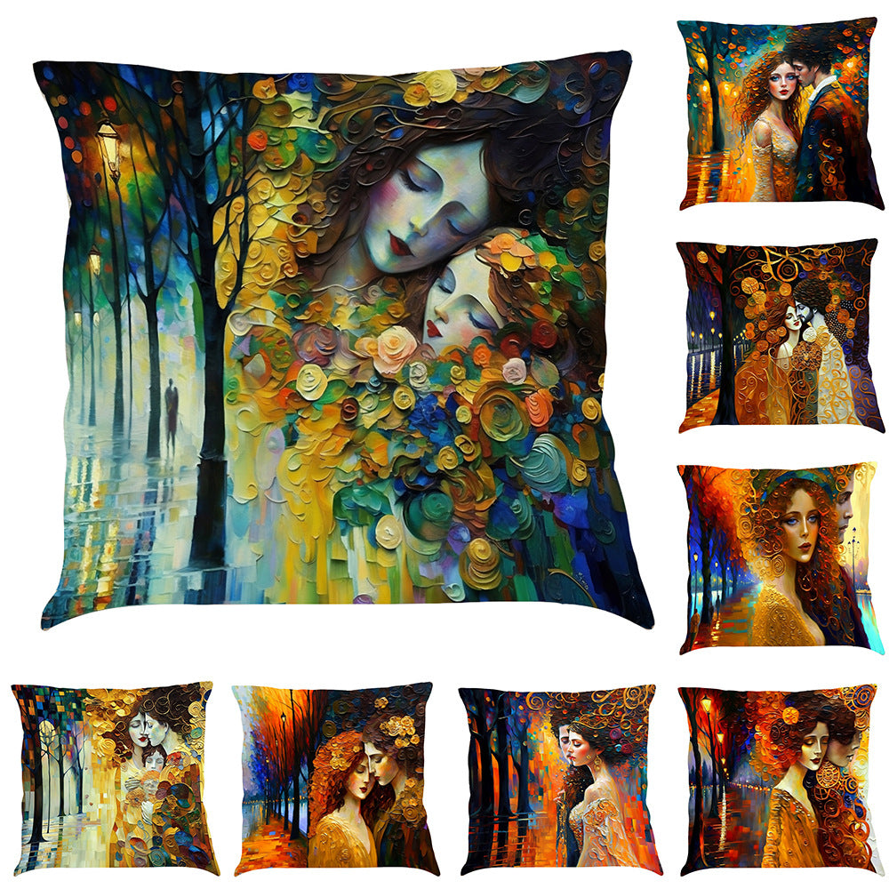 Cotton and Linen Decorative Cushion Cover